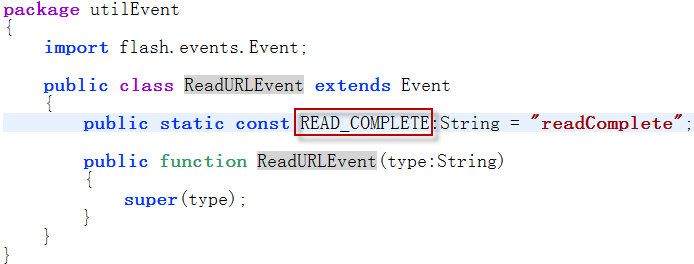 自定义事件ReadURLEvent